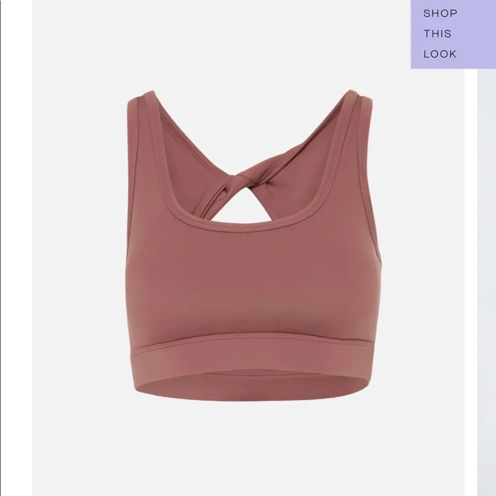 NWT Bandier Le Ore Bari Twist Back Bra in Warm Earth Size Small
